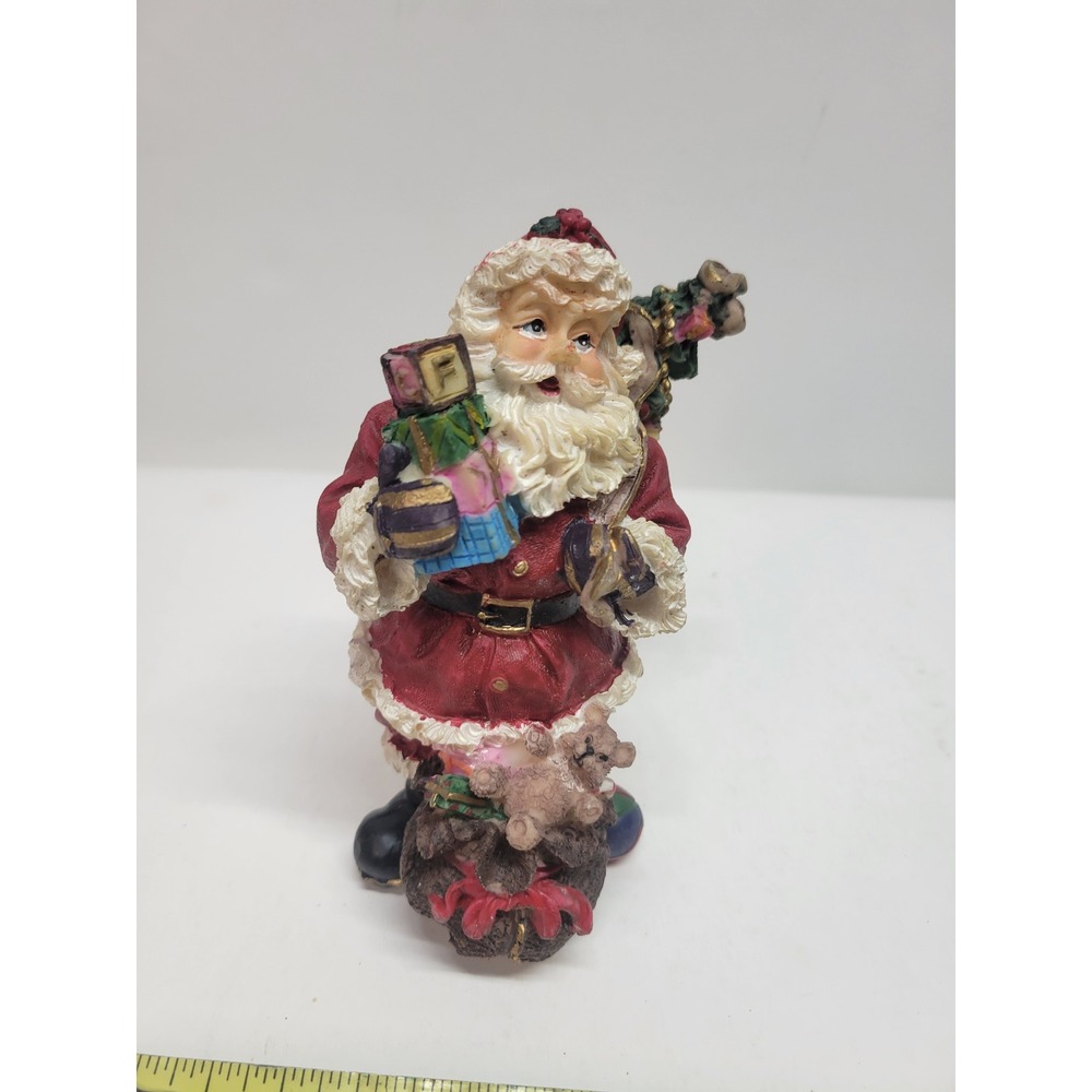 Santa Claus Figurine‎ with Toys and Teddy Bears Christmas Decor